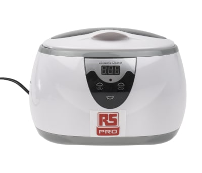 Product image for RS PRO Ultrasonic Cleaner, 600ml with Lid