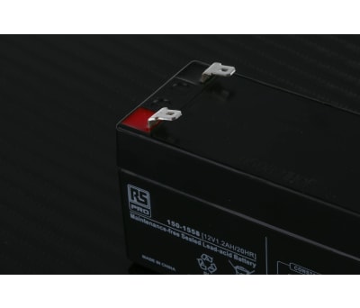 Product image for RS PRO 12V Sealed Lead Acid Battery - 1.2Ah