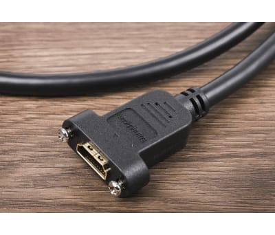 Product image for 3FT PANEL MOUNT HDMI VIDEO CABLE - F/M