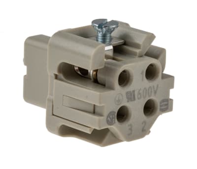 Product image for HAN(R) A 3P+E SOCKET INSERT,10A 230/400V
