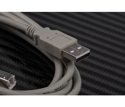 Product image for 2MTR USB 2.0 A M - B M CABLE - BEIGE