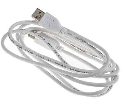 Product image for RS PRO Male USB A to Male USB B Cable, USB 2.0, 2m