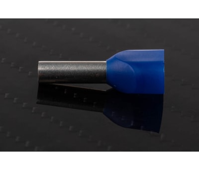 Product image for BLUE 2 ENTRY BOOTLACE FERRULE,2.5SQ.MM