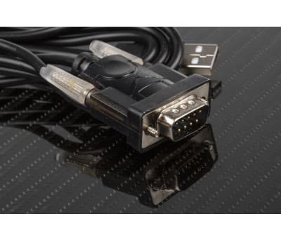 Product image for 1.2MTR BLACK USB A M - D9 M RS232 ADAPTO