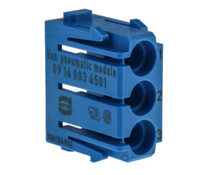 Product image for HAN(R) 3 POLE PNEUMATIC MODULE