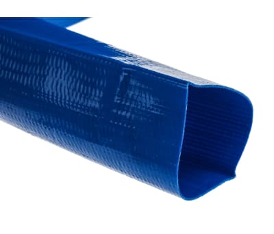 Product image for RS PRO PVC Flexible Tubing, Blue, 55.3mm External Diameter, 20m Long, Reinforced, Chemical, Water Applications