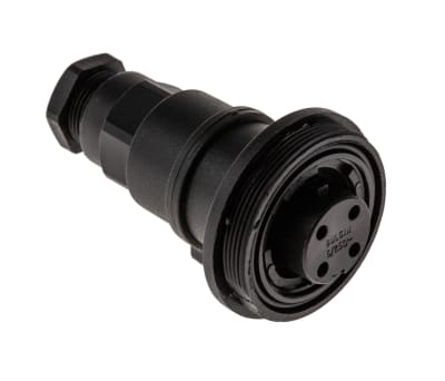 Product image for IP68 4WAY INLINE CABLE COUPLER SOCKET,6A