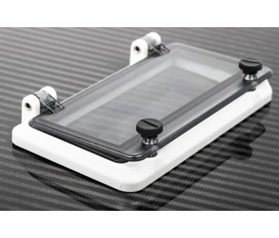 Product image for MENNEKES Grey Polycarbonate IP44 Inspection Window for use with 46277-3, DIN 43880