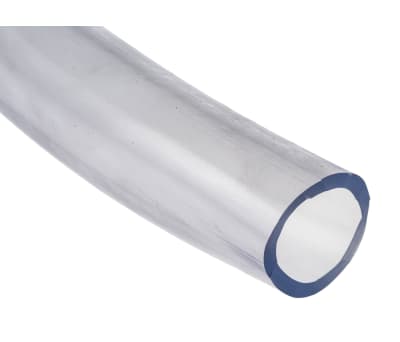 Product image for RS PRO PVC Flexible Tubing, Transparent, 31mm External Diameter, 25m Long, 279mm Bend Radius, Applications Various