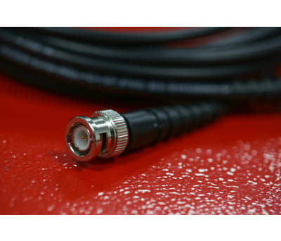 Product image for RS PRO Male BNC to Male BNC Coaxial Cable, RG58, 50 Ω, 5m, Terminated