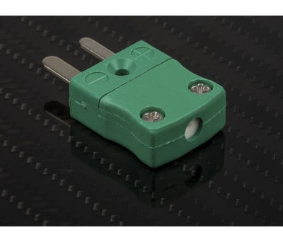 Product image for TYPE K GREEN MINIATURE PLUG 4MM CABLE