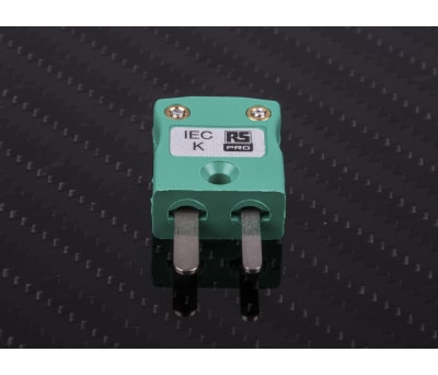 Product image for TYPE K GREEN MINIATURE PLUG 4MM CABLE