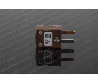 Product image for TYPE T BROWN MINIATURE PLUG 4MM CABLE