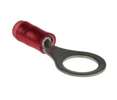 Product image for RING TERMINAL, PIDG, RED, AWG 22-16, M8