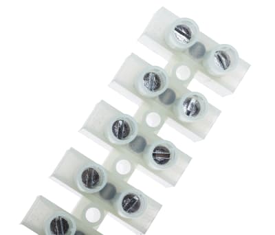 Product image for RS PRO 12-Way Non-Fused Terminal Block, 41A, Screw Down Terminals, 4 mm², Through Hole