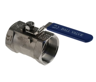 Product image for RS PRO Stainless Steel High Pressure Ball Valve 2 in BSPP 2 Way