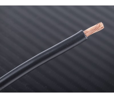 Product image for BLACK FLEXIBLE SWITCHGEAR CABLE,80/0.4MM