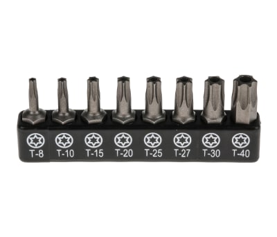 Product image for RS PRO Driver Bit Set 32 Pieces, Hexagon, Phillips, Slotted, Torx