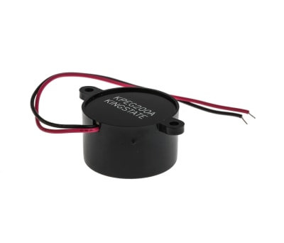 Product image for RS PRO 73dB, Panel Mount Continuous Internal, Piezo Buzzer, 3V dc up to 20V dc