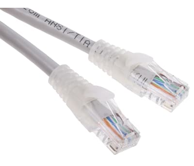 Product image for PATCH CORD CAT 5E UTP PVC 0.5M GREY