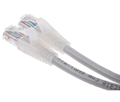 Product image for PATCH CORD CAT 5E UTP PVC 0.5M GREY