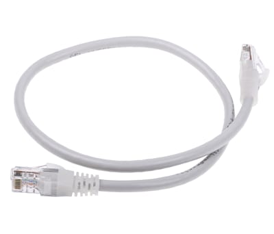 Product image for PATCH CORD CAT 5E UTP PVC 0.5M GREY