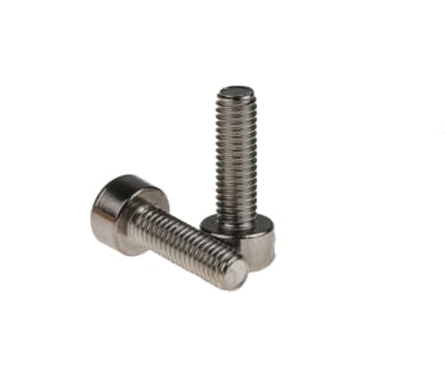 Product image for RS PRO Plain Stainless Steel Hex Socket Cap Screw, DIN 912 M3 x 10mm