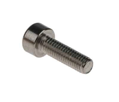 Product image for RS PRO Plain Stainless Steel Hex Socket Cap Screw, DIN 912 M3 x 10mm