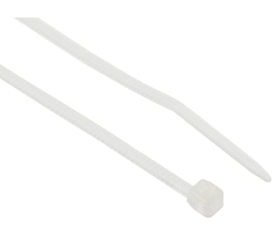 Product image for WHITE SUB-MINI NYLON CABLE TIE,71X1.6MM