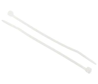 Product image for WHITE SUB-MINI NYLON CABLE TIE,71X1.6MM