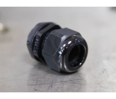 Product image for BLACK ROUNDTOP IP68 CABLE GLAND,M25