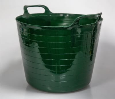14L Plastic Black Bucket With Handle