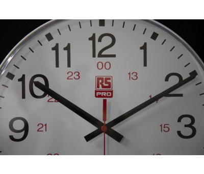 Product image for RS PRO White Wall Clock, 300mm