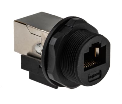 Product image for RJ45 JAM NUT RECEPTACLE,STRAIGHT TERM