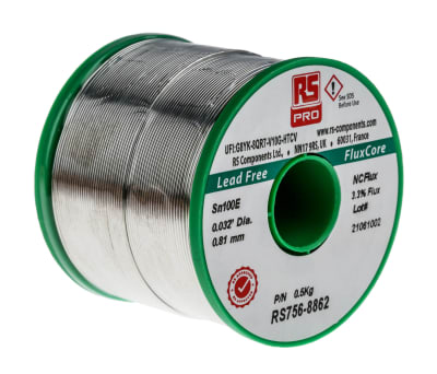 Product image for RS PRO Wire, 0.81mm Lead Free Solder, 228°C Melting Point