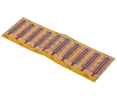 Product image for RS PRO Non-Reversible Temperature Sensitive Label, 132°C to 182°C, 10 Levels