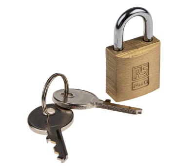 Product image for SOLID BRASS PADLOCK 20 MM