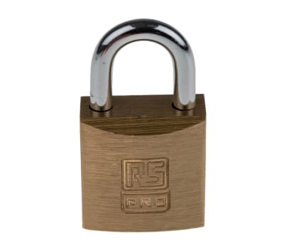 Product image for SOLID BRASS PADLOCK 20 MM