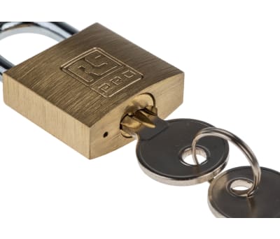 Product image for SOLID BRASS PADLOCK 30 MM