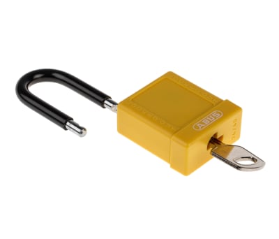 Product image for YELLOW NON CONDUCTIVE SAFETY PADLOCK,STD