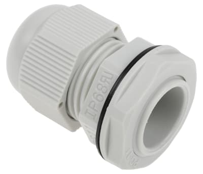 Product image for ROUND TOP CABLE GLAND PG11 GREY  IP68