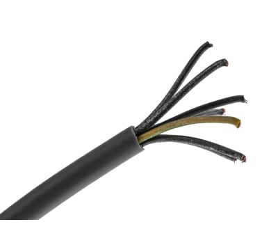 Product image for RS PRO 7 Core Unscreened YY Control Cable, 1 mm², Grey PVC Sheath, 50m, 17 AWG