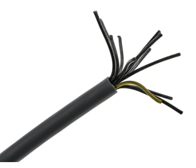 Product image for RS PRO 12 Core Unscreened YY Control Cable, 0.5 mm², Grey PVC Sheath, 50m, 20 AWG