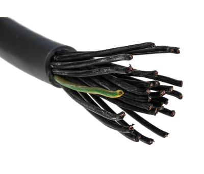 Product image for RS PRO 25 Core Unscreened YY Control Cable, 0.5 mm², Grey PVC Sheath, 50m, 20 AWG