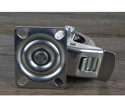 Product image for SWIVEL CASTOR, 75MM, 70KG, W/BRAKE