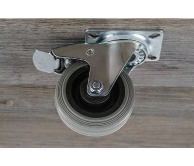 Product image for SWIVEL CASTOR, 75MM, 70KG, W/BRAKE