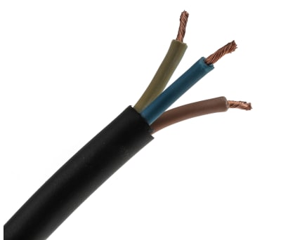 Product image for H05RRF 3 CORE 2.5MM RUBBER CABLE 100M