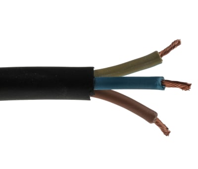 Product image for H05RRF 3 CORE 2.5MM RUBBER CABLE 100M