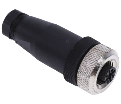 Product image for RS PRO Cable Mount Connector, 5 Contacts, M12 Connector, Socket