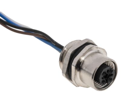 Product image for RS PRO Panel Mount Connector, 4 Contacts, M12 Connector, Socket